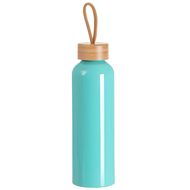 600 ml Aluminum Travel Bottle for Sublimation Printing with Bamboo Lid (mint)