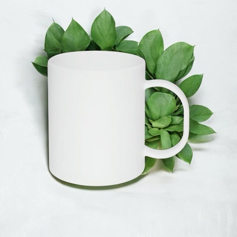 330 ml Plastic sublimation mug (white)