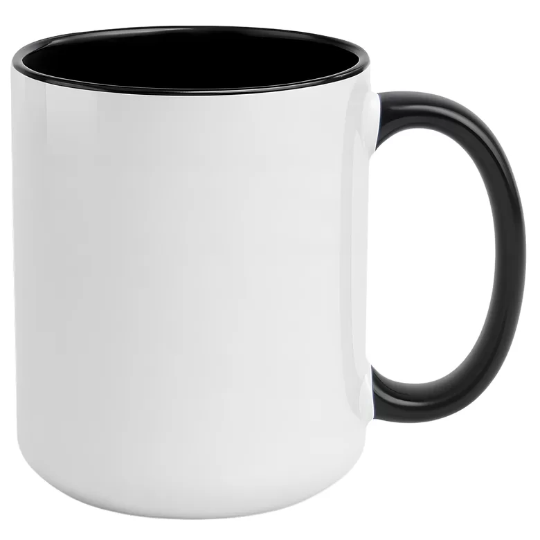 440 ml XXL Ceramic sublimation mug (white/black)