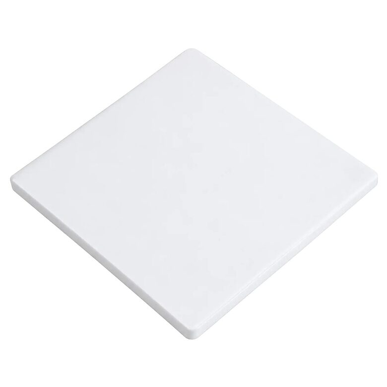 Kiiltävä neliönmuotoinen keraaminen lasinalunen 94 × 94 mm korkkipohjalla sublimaatiopainatukseen