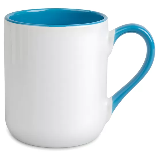 330 ml Ceramic Coffee sublimation mug (white/light blue)