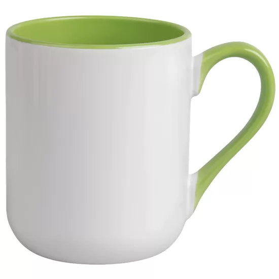 330 ml Ceramic Coffee sublimation mug (white/light green)