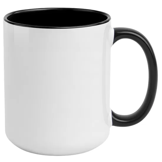 440 ml XXL Ceramic sublimation mug (white/black)
