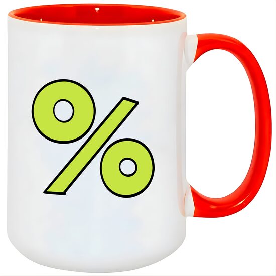 450 ml MAX Ceramic sublimation mug A+ (white-red)