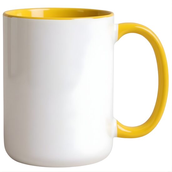 450 ml MAX Ceramic sublimation mug A+ (white/yellow)
