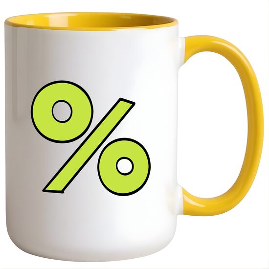 450 ml MAX Ceramic sublimation mug A+ (white/yellow)