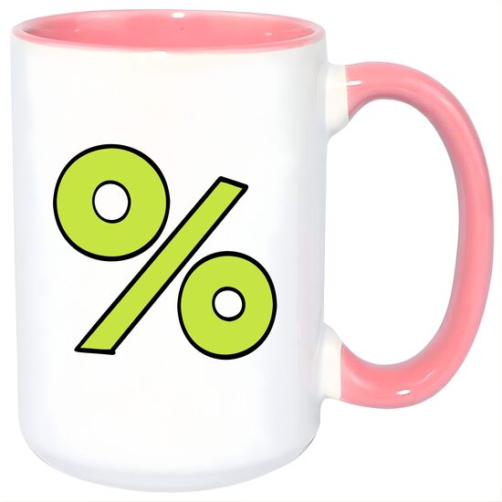 450 ml MAX Ceramic sublimation mug A+ (white/pink)