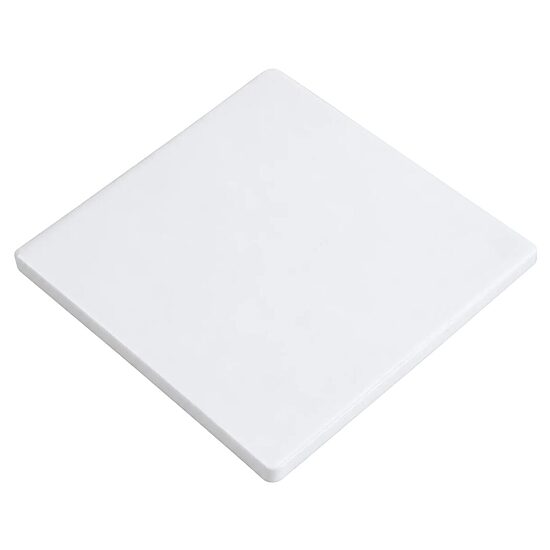 Kiiltävä neliönmuotoinen keraaminen lasinalunen 94 × 94 mm korkkipohjalla sublimaatiopainatukseen
