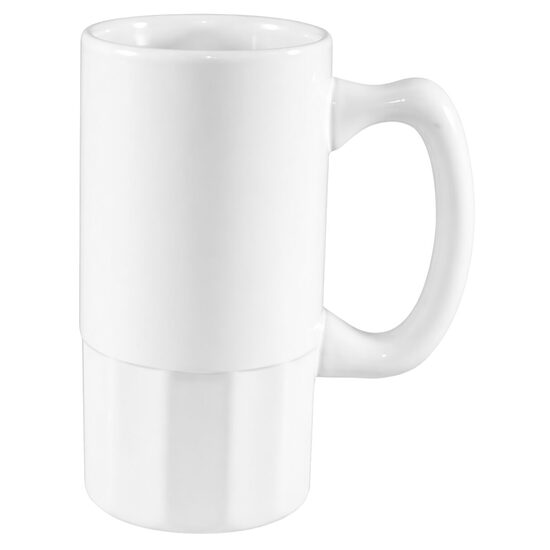 590 ml Sublimation Ceramic beer mug (white)