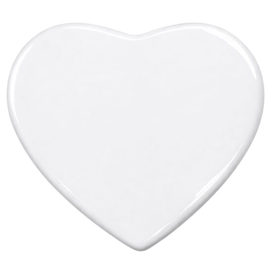 Heart-Shaped Class A+ Ceramic Sublimation Tile 15 x 15 cm
