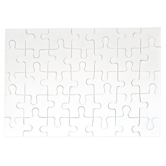 Jingsaw Puzzle 27 x 19.5 cm for Sublimation Thermal Transfer (35 pcs) 