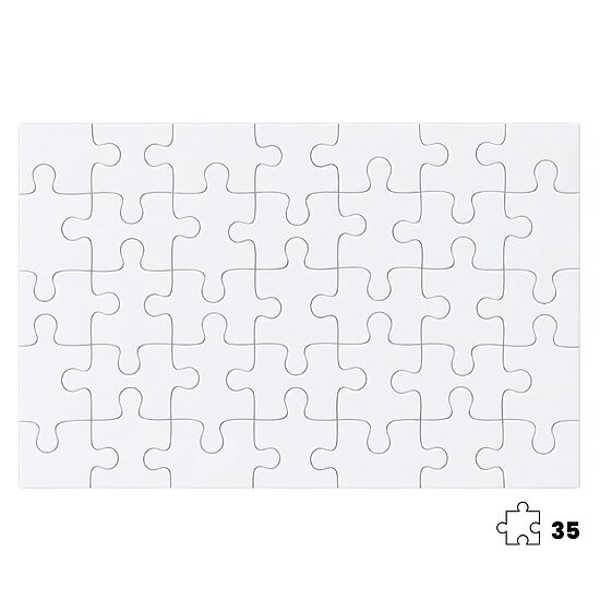 Jigsaw Puzzle 27 x 19.5 cm for Sublimation (35 pcs)