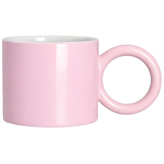 280 ml Sublimation mug with Round handle (pink)