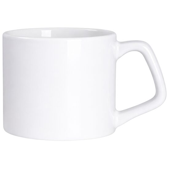 280 ml Ceramic Coffee Sublimation Mug with Square Handle (white)