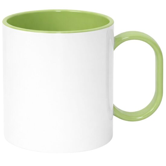 330 ml Plastic Sublimation mug (green)