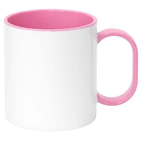 330 ml Plastic Sublimation mug (pink)
