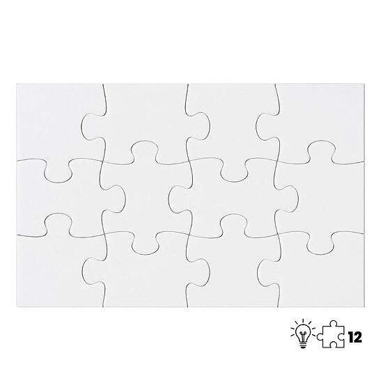 Children's A5 Jigsaw Puzzle 27 × 19.5 cm for Sublimation (12 pcs.)