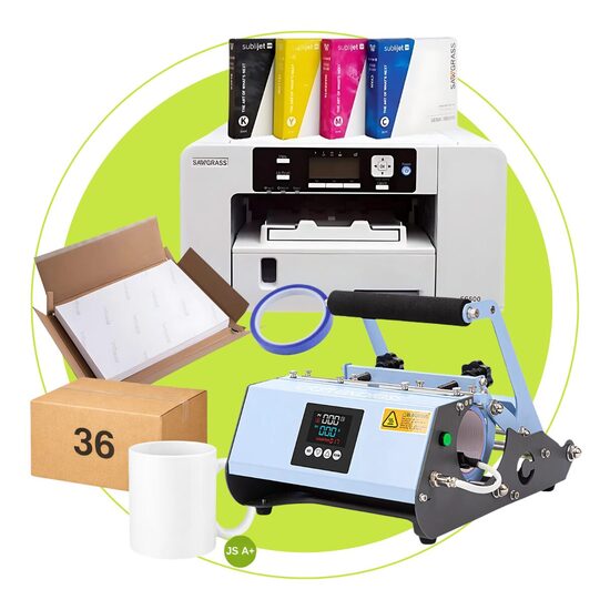 Craft Express Elite Pro  Krūžu un Termokrūžu prese + A4 Sublimācijas Printeris SG500 ar tintēm - Viss vienā - Sublimācijas Starta komplekts