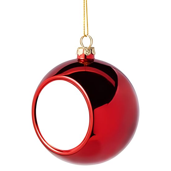 Christmas Ball Ø 8 cm for Sublimation (red)