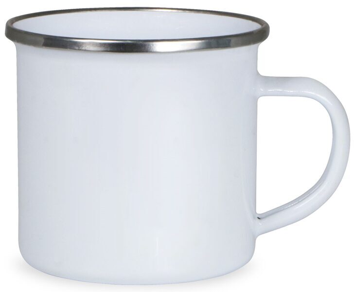 WHOLESALE 360 ml Enamel sublimation mug (white) - 48 pcs.