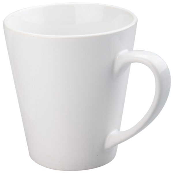 350 ml Latte ceramic sublimation mug (white)