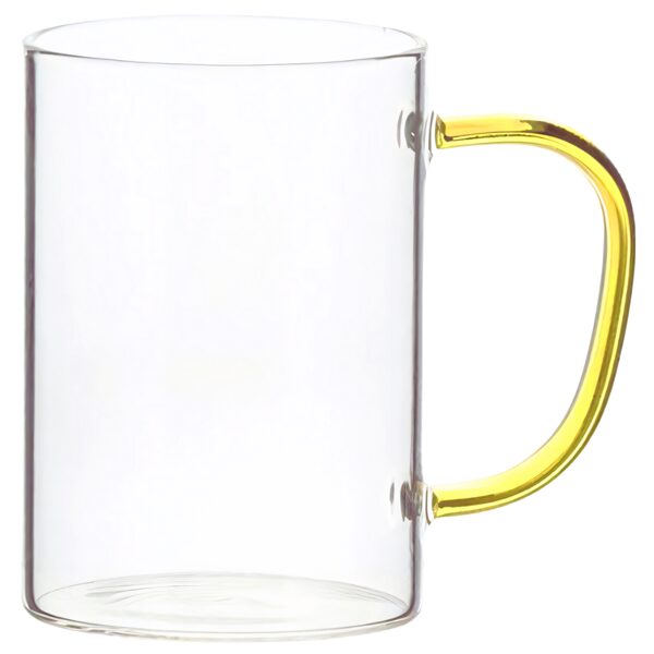 360 ml Glass sublimation mug (transparent/yellow)