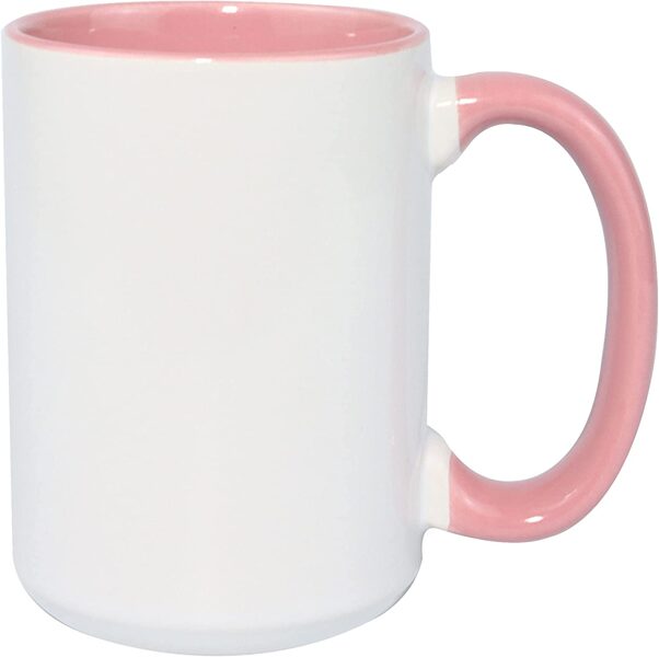 450 ml MAX Ceramic sublimation mug A+ (white-pink)