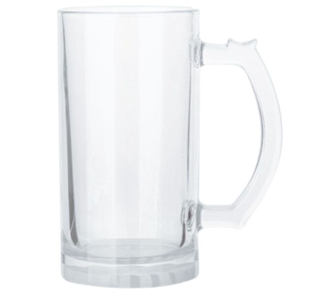 NEW! 470 ml Glass Sublimation Beer Mug 