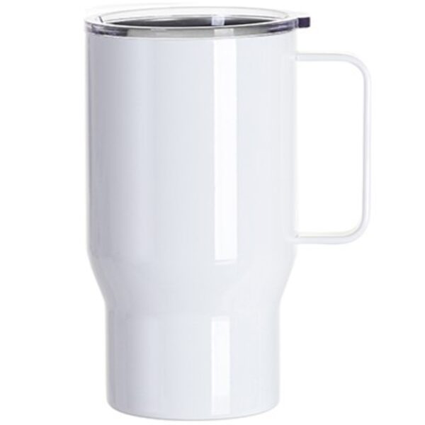 550 ml Sublimation stainless steel tumbler with handle and box (white)