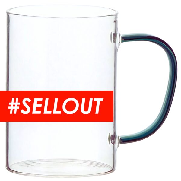 360 ml Glass sublimation mug (transparent/green)