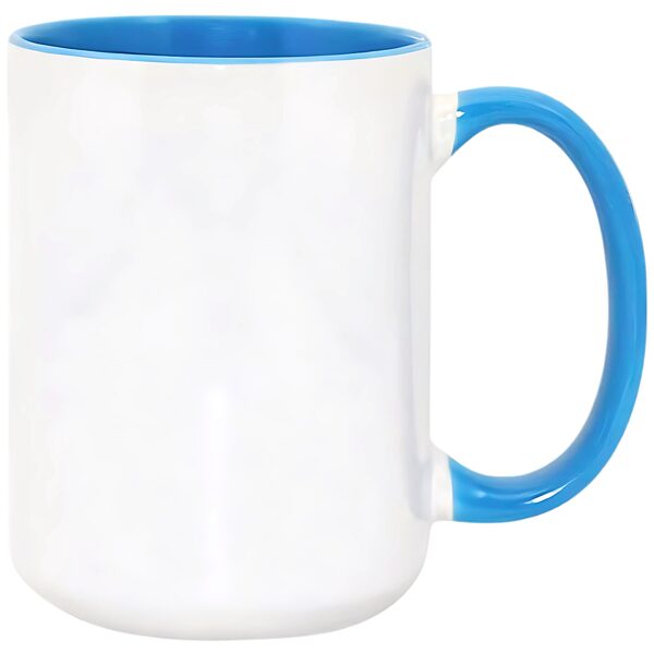 450 ml MAX Ceramic sublimation mug A+ (white/light-blue)