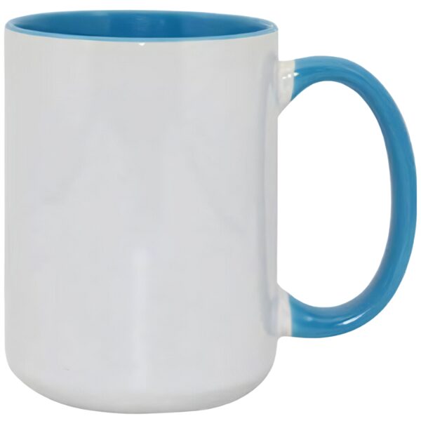 450 ml MAX Ceramic sublimation mug A+ (white/light-blue)