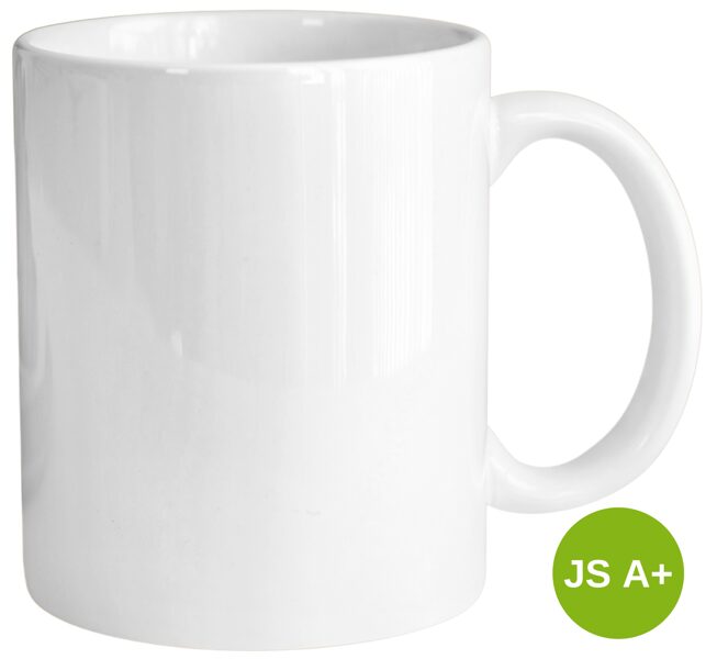 330 ml Ceramic sublimation mug JS A+ (white) 