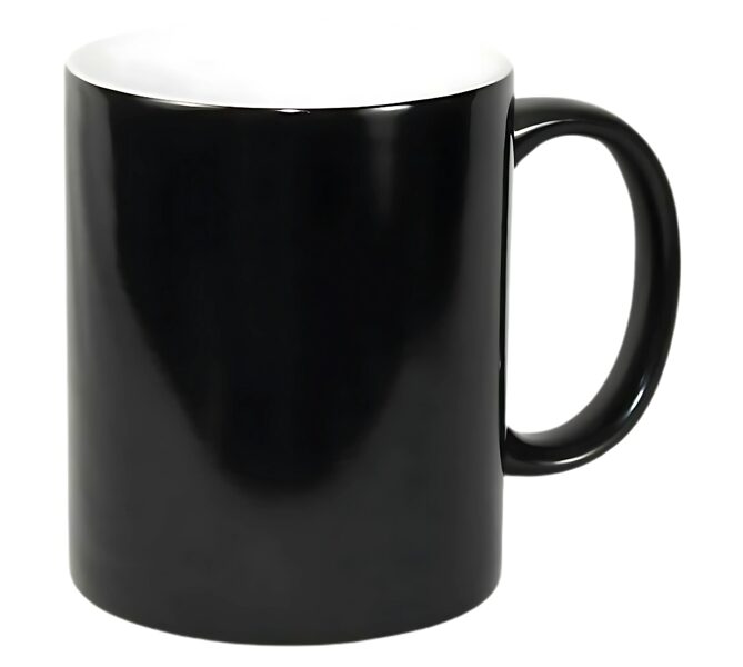 330 ml Magic ceramic sublimation mug (black/semi-matt)