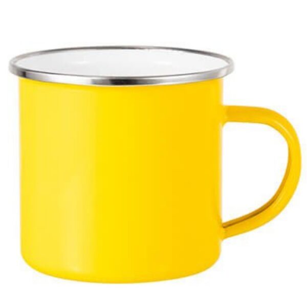 360ml Colored Enamel Mug Yellow