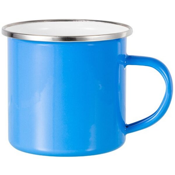 360ml Colored Enamel Sublimation Mug (Light Blue)