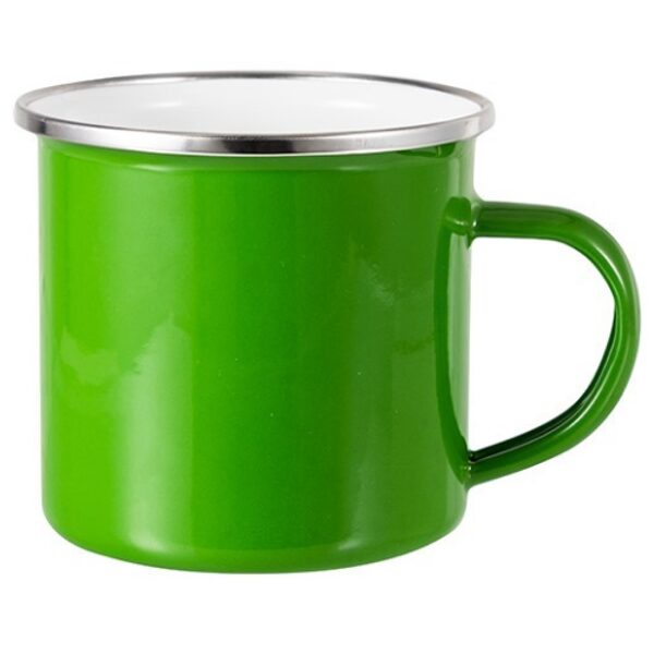 360ml Colored Enamel Mug (Green)