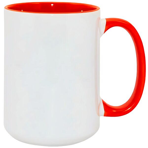 450 ml MAX Ceramic sublimation mug A+ (white-red)